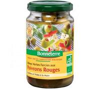 OLIVES VERTES POIVRONS ROUGE 190G