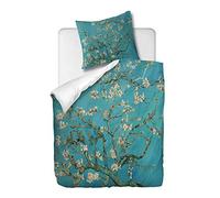 OliveSleep Parure de lit 2 pièces avec Housse de Couette et taie d'oreiller,Van Gogh - Abricot,140 x 200 cm / 65 x 65 cm x 1,Multi 18