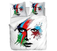 OliveSleep Parure de lit 3 pièces avec Housse de Couette et taies d'oreiller,David Bowie Artwork,240 x 220 cm / 65 x 65 cm x 2,Multi 28