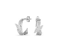 Olivia Burton Boucles d'Oreilles Créoles pour Femme Collection FEATHERS en Acier Inoxydable Avec Forme De Plume - 24100218