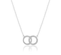 Olivia Burton Collier avec Pendentif pour Femme Collection CLASSICS en Acier Inoxydable avec des Cristaux - OBJ16ENN58