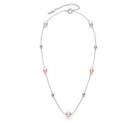 Olivia Burton Collier En Cuentas pour Femme Collection BY THE SEA PEARL en Acier Inoxydable avec Perles d’Eau Douce Teintées Rose - 24100201