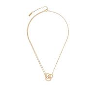 Olivia Burton Collier pour Femme Collection CLASSIC CRYSTAL INTERLINK en Or Jaune Clair avec des Anneaux Entrelacés et des Cristaux - 24100002