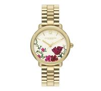 Olivia Burton Montre à Mouvement à Quartz Trois Aiguilles pour Femme Collection Vintage Floral avec Bracelet en Acier Inoxydable de Couleur Dorée - 24000206