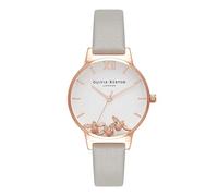 Olivia Burton Montre Analogique à Quartz pour Femme avec Bracelet en Cuir Gris - OB16CH03