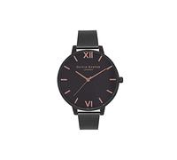Olivia Burton Montre Analogique à Quartz pour Femme Collection After Dark avec Bracelet Milanais en Acier Inoxydable Noir - OB15BD83