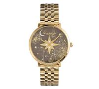 Olivia Burton Montre Analogique à Quartz pour Femme Collection Celestial Nova avec Bracelet en Acier Inoxydable de Couleur Dorée - 24000079