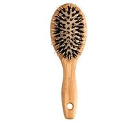 Olivia Garden Bamboo Touch Brush - Brosse Eco-responsable Démêlant en Bambou, Poils en Sanglier et Nylon - Taille XS