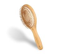 Olivia Garden Bamboo Touch Detangle Massage M - Brosse en Bambou Écologique pour Démêlage en Douceur & Massage du Cuir Chevelu