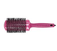 Olivia Garden Ceramic + Ion Brosse Thermale Ronde Diamètre 55mm, Rose - Antistatique, Tourmaline-Ion et Poils en Nylon