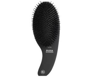 Olivia Garden Expert Boar & Nylon Bristles Care & Style Matt Black