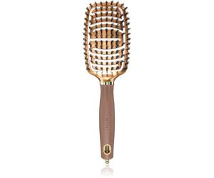 Olivia Garden Expert Flex brosse plate avec poils de sanglier Gold&Brown 1 pcs