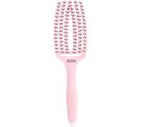 Olivia Garden Fingerbrush Care Iconic Double Bristle Pastel Pink