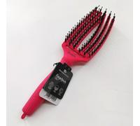 Olivia Garden Fingerbrush Combo Medium Hot Pink Brosse à cheveux en poils de nylon et de sanglier