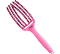 Olivia Garden Fingerbrush Care Iconic Boar & Nylon Pink Granita