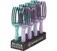 Olivia Garden Fingerbrush Combo Medium Set Mint/Lavende