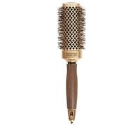 Olivia Garden NanoThermic Brosse Shaper Carrée, 40mm - Antibactérien, Céramique, Antistatique, Tourmaline-Ion et Poils Ondulés en Nylon