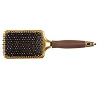 Olivia Garden NanoThermic Brosse Styler Plate - Antibactérien, Céramique, Antistatique, Tourmaline-Ion, Coussin Pneumatique et Poils en Nylon