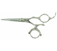 Olivia Garden SwivelCut Ciseau, Taille 5" - Double Anneau Pivotant, Pivot ergonomique et relaxant pour le poignet et la main, Fait-Main avec de l'Acier Japonais, Dans une Pochette