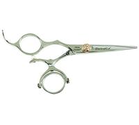 Olivia Garden SwivelCut Ciseau, Taille 5", Pour Gauchers - Double Anneau Pivotant, Pivot ergonomique et relaxant pour le poignet et la main, Fait-Main avec de l'Acier Japonais, Dans une Pochette