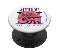 Olivia Newton-John Xanadu Roller Patinoire Violet/Orange Logo PopSockets PopGrip Adhésif