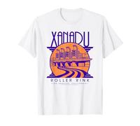 Olivia Newton-John Xanadu Roller Patinoire Violet/Orange Logo T-Shirt