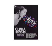 Olivia Poster décoratif vintage pour chambre à coucher - Motif Rodrigo Music Tour Guts - 30 x 45 cm