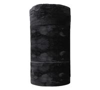 Olivia Rocco Couvre-lit en velours super doux Extra grand pour canapé-lit et lit - Plaid Raschel - 200 x 240 cm - Noir
