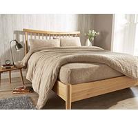 Olivia Rocco Drap-housse en polaire très profond - Confortable, chaud et moelleux - King size - Taupe