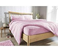 Olivia Rocco - Drap-housse en polaire unie, chaud, confortable et super doux, très profond, taille individuelle et couleur rose