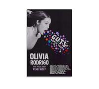 Olivia Rodrigo Guts Poster mural décoratif sur toile pour chambre à coucher, salon, chambre à coucher, style sans cadre, 30 x 45 cm