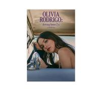 Olivia Rodrigo - Poster musical sur toile pour décoration de chambre à coucher, bureau, chambre, cadeau, sans cadre, 50 x 75 cm