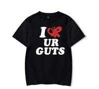 Olivia Rodrigo T-Shirt in Cotone Stampato T-Shirt Da Uomo per Donna per Adulti T-Shirt Divertente T-Shirt Da Strada Hip-hop T-Shirt Estiva per Coppie XS-3XL-Black||XS
