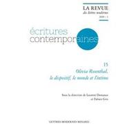 Olivia Rosenthal, Collectif (Auteur), Laurent Demanze (Direction), Patrick Marot (Direction), Philippe Antoine (Direction), Christian Chelebourg (Direction), Julien Roumette (Direction), Jean-Yves Lau