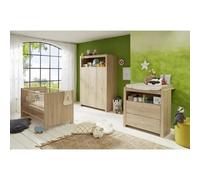 trendteam Chambre bébé Trio OLIVIA – Lit 70 x 140 cm, Commode à langer et Armoire – Chêne