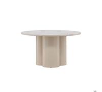 Olivia table basse Ø80cm beige.