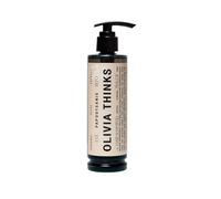 Olivia Thinks Shampooing rechargeable 380 ml pour support magnétique - Shampooing végétalien à l'huile d'olive bio pour hydratation et brillance - Sans silicone ni parabène