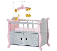 Lit de poupée avec rangement, Teamson Kids, rose/gris, 57 X 31 X 79