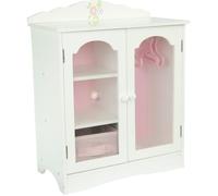 Olivia's Little World Meuble pour Poupée 45 cm Little Princess Armoire Gris/Rose avec Cintres