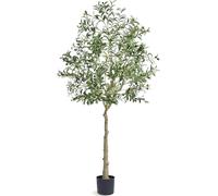 Olivier Artificiel 81x81x179cm Plante artificielle PE Plantes artificielles Fausses plantes en plastique en pot Fleur artificielle Inodore Imperméable Idéal pour décorer la chambre à coucher Bureau Sa