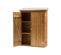Olivier meuble de rangement de jardin en bois 131 x 180 cm - marron