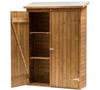 Olivier Meuble de Rangement de Jardin en Bois 131 x 180 cm - Marron Marron G