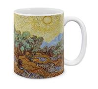 Oliviers Sous Un Ciel Jaune Et Au Soleil Tasse Drôle Tasses Céramique Tasse À Café 330Ml Pour Ami Femme Collègue