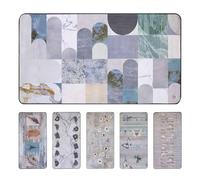 OLIVO.shop CapRI Tapis de cuisine shabby, tapis de cuisine, antidérapant, lavable, tapis shabby chic, 6 motifs différentes tailles (MARBLE 3, 50 x 90 cm)