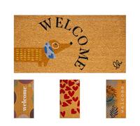 OLIVO.shop | FANTASY Paillasson entrée noix de coco, 40 x 80 cm, Résistant à l'eau, Antidérapant, Durable, Eco-friendly, Impressions colorées