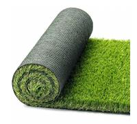 OLIVO.shop Herbe synthétique pour extérieur, rouleau de gazon artificiel artificiel pour jardin, terrasse, balcon, pelouse synthétique épaisseur 40 mm, LUXURY SOFT GRASS GREEN (1 x 8 m)