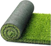 OLIVO.Shop - LUXURY SOFT GRASS GREEN Herbe synthétique pour jardins et terrasses, Pelouse synthétique 40 mm drainant, Gazon à rouleaux artificiels, différentes tailles (1 x 3)