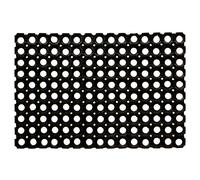 OLIVO.Shop | Paillasson robuste en caoutchouc pour extérieur, tapis antidérapant, tapis de drainage pour extérieur en caoutchouc perforé, tapis pour extérieur, antidérapant à grille, différentes