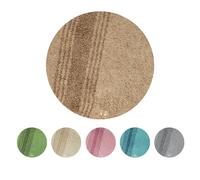 OLIVO.shop RANCH Tapis de bain rond antidérapant, lavable, absorbant, marron, 55 cm