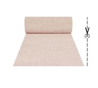 OLIVO.shop | Rouleau de passage ivoire sur mesure effet moquette pour mariage et événements, tapis à cours, guide pour cérémonies et magasins avec fond antidérapant (1 mètre)